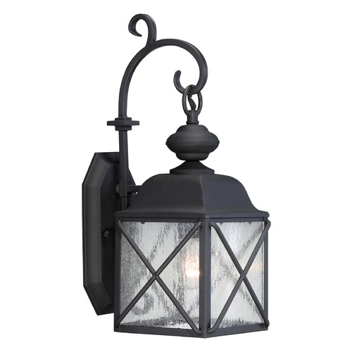 Wingate Textured Black Outdoor Wall Light by Nuvo Lighting