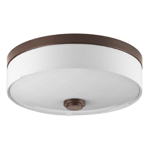 Weaver LED Antique Bronze Flush Mount by Progress Lighting