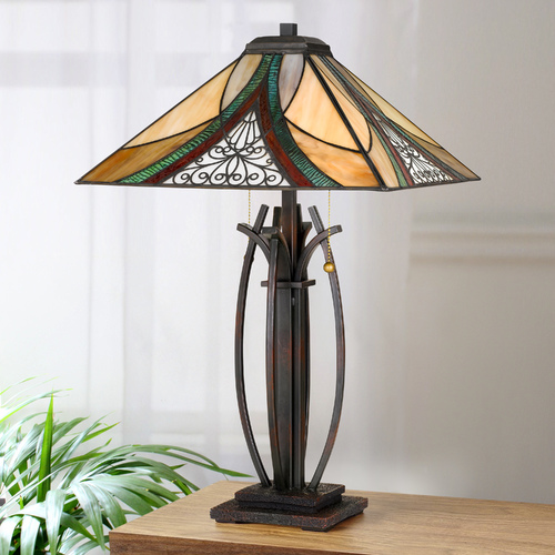 Quoizel Lighting Orleans Table Lamp in Valiant Bronze by Quoizel Lighting TF3342TVA