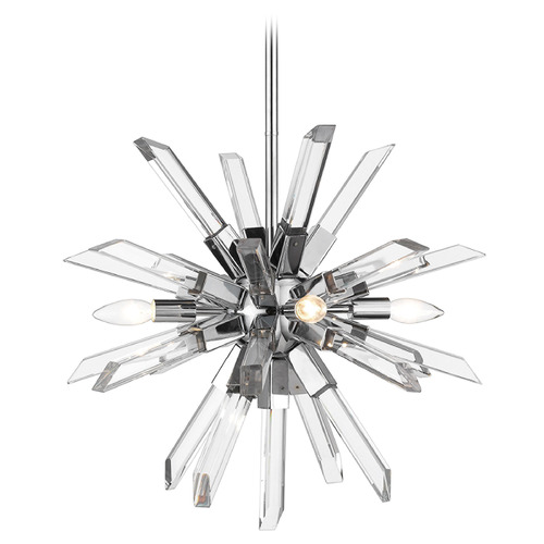 Z-Lite Burst Chrome Mini-Chandelier by Z-Lite 4003-4CH