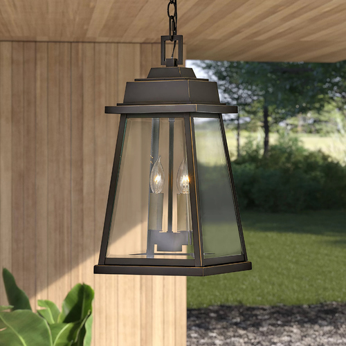 Hinkley Bainbridge 20.25-Inch Outdoor Hanging Light in Oil Rubbed Bronze & Brass by Hinkley Lighting 2942OZ