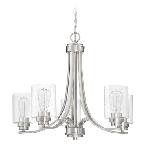 Craftmade Lighting Bolden Brushed Polished Nickel Chandelier by Craftmade Lighting 50525-BNK