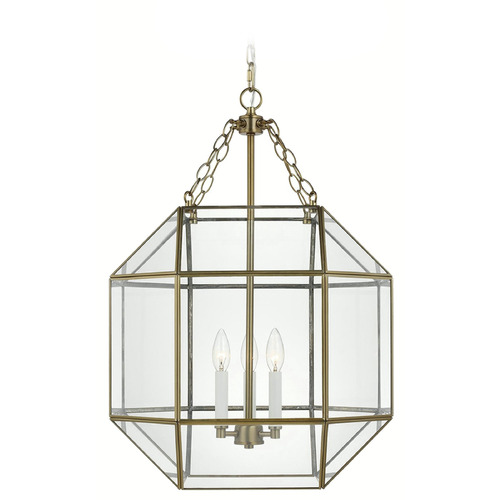 Visual Comfort Studio Collection Visual Comfort Studio Collection Morrison Satin Brass Pendant Light with Octagon Shade 5279403-848