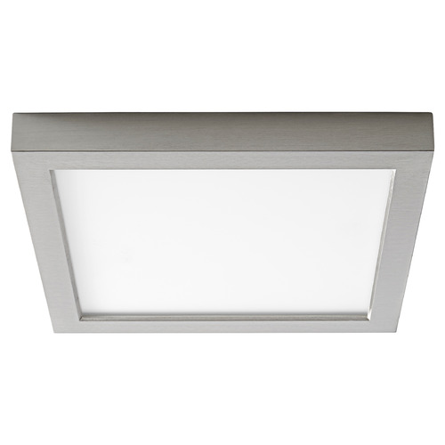 Altair 9-Inch LED Square Flush Mount in Nickel by Oxygen Lighting