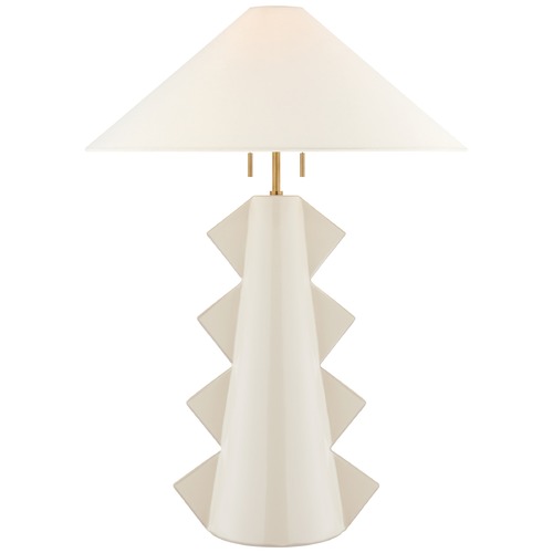 Visual Comfort Signature Collection Kelly Wearstler Senso Table Lamp in Ivory by Visual Comfort Signature KW3681IVOL