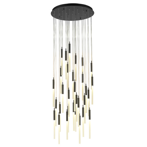 Main St. 31-Light Matte Black LED Multi-Light Pendant by Avenue Lighting