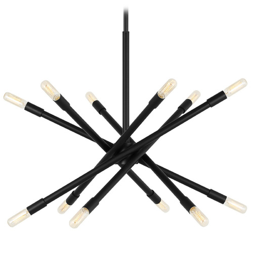 Visual Comfort Studio Collection Chapman & Myers Eastyn Midnight Black Chandelier