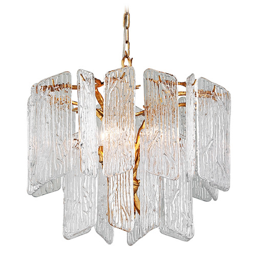 Corbett Lighting Piemonte Gold Leaf Chandelier