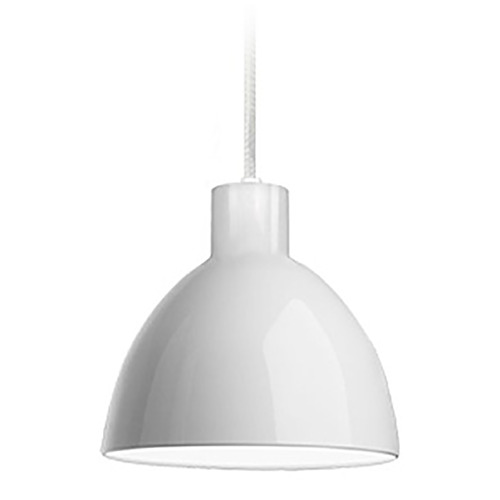 Kuzco Lighting Kuzco Lighting Chroma Glossy White LED Mini-Pendant Light with Bowl / Dome Shade PD1706-WG