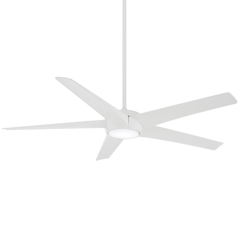Skymaster 65-Inch LED Ceiling Fan in Flat White by Minka Aire