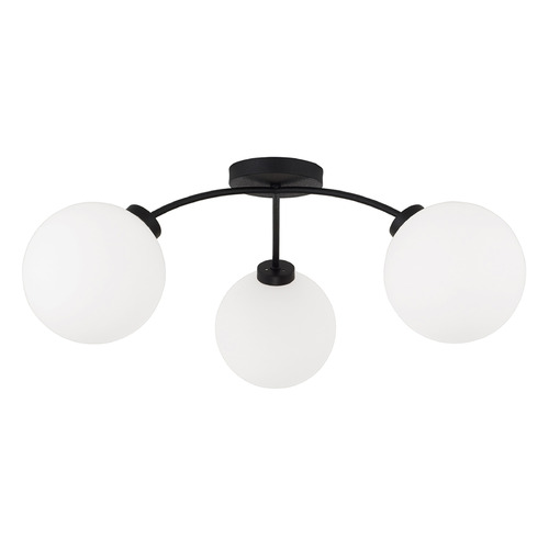 Amos Semi-Flush Mount in Black Iron by Capital Lighting
