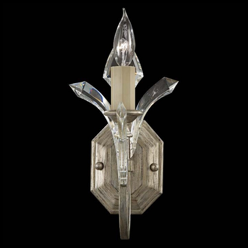 Fine Art Lamps Beveled Arcs Silver Leaf Sconce