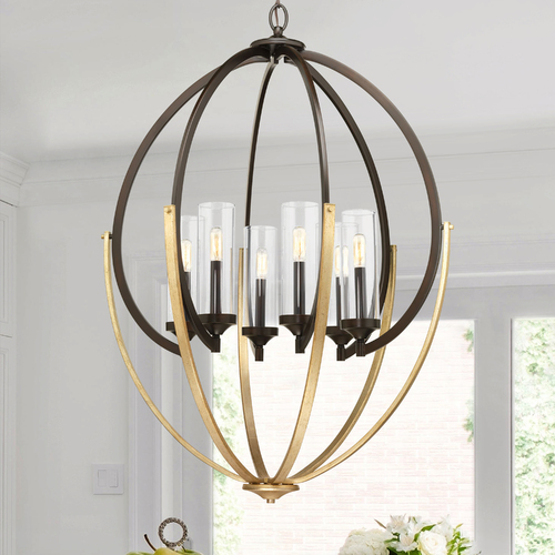 Evoke Chandelier in Bronze by Progress Lighting