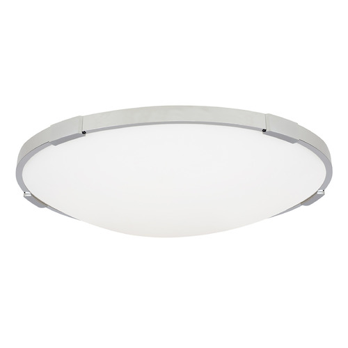 Visual Comfort Modern Collection Sean Lavin Lance 18-Inch 2700K LED Flush Mount in Chrome by VC Modern 700FMLNC18C-LED927