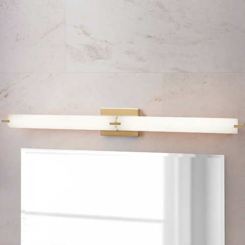 Tube Honey Gold LED Sconce by George Kovacs