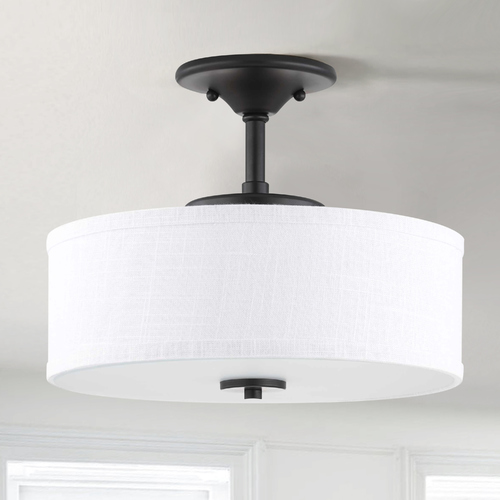 Progress Lighting Inspire LED Graphite LED Semi-Flush Mount by Progress Lighting P350134-143-30