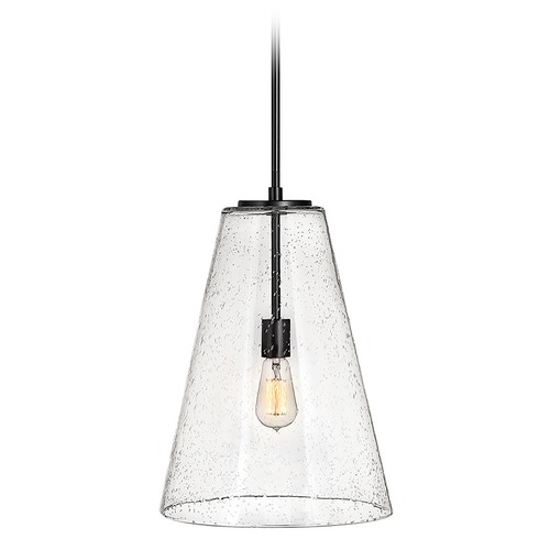Vance Medium Pendant in Satin Black by Hinkley Lighting