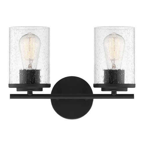 Marshall 13.25-Inch Matte Black Bathroom Light by Savoy House