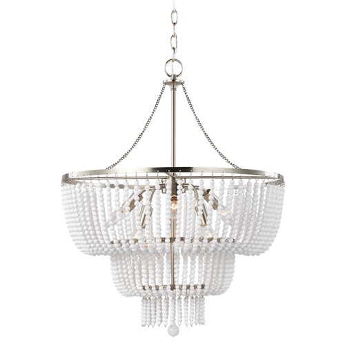 Visual Comfort Studio Jackie Brushed Nickel LED Chandelier
