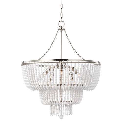 Visual Comfort Studio Collection Visual Comfort Studio Jackie Brushed Nickel LED Chandelier 3180706EN-962