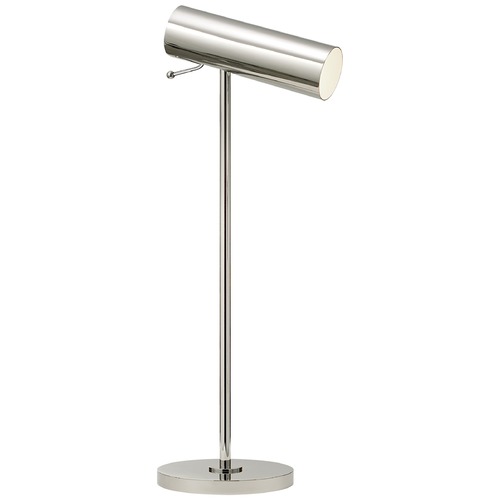 Visual Comfort Signature Collection Aerin Lancelot Pivoting Desk Lamp in Polished Nickel by Visual Comfort Signature ARN3042PN