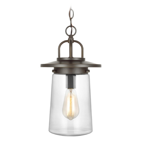 Tybee 15.88-Inch Antique Bronze LED Outdoor Hanging Light by Generation Lighting
