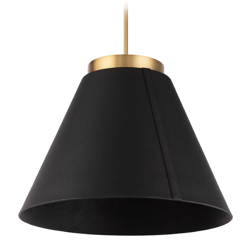 Modern Forms by WAC Lighting Bentley 24-Inch LED Pendant in Black & Aged Brass by Modern Forms PD-88324-BK/AB