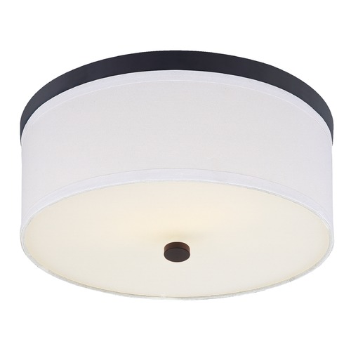 Design Classics Milo Matte Black Flushmount Light