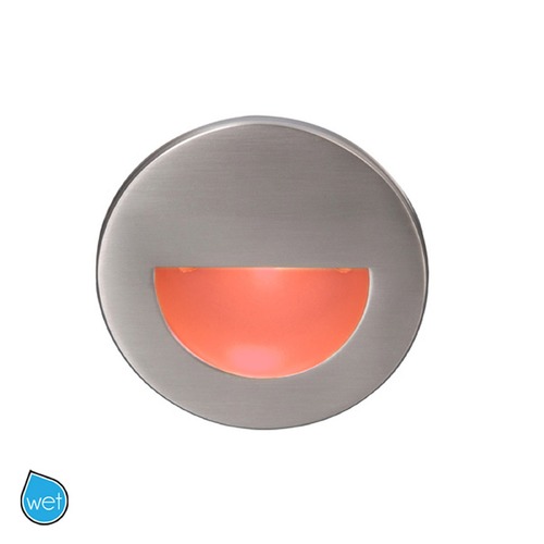 WAC Lighting Bronze LED Recessed Step Light with Red LED by WAC Lighting WL-LED300-RD-BZ