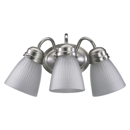 Quorum Lighting Satin Nickel Bathroom Light by Quorum Lighting 5403-3-165