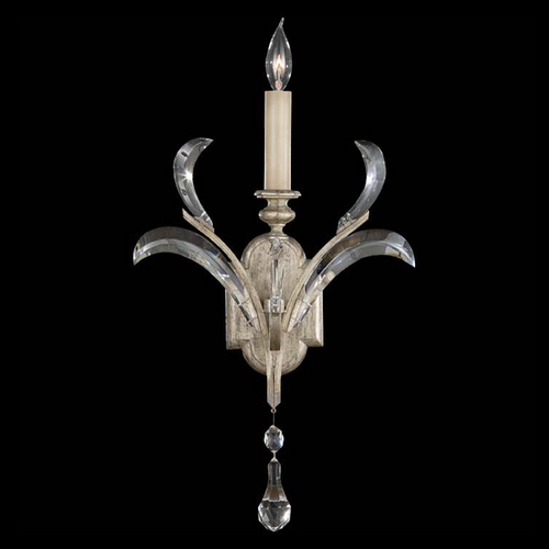 Fine Art Lamps Beveled Arcs Silver Leaf Sconce