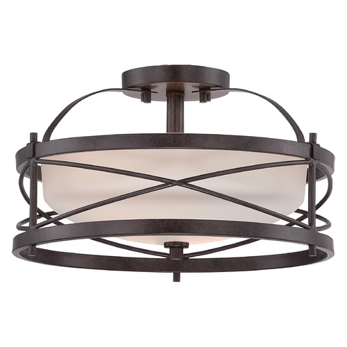 Ginger Old Bronze Semi-Flush Mount by Nuvo Lighting