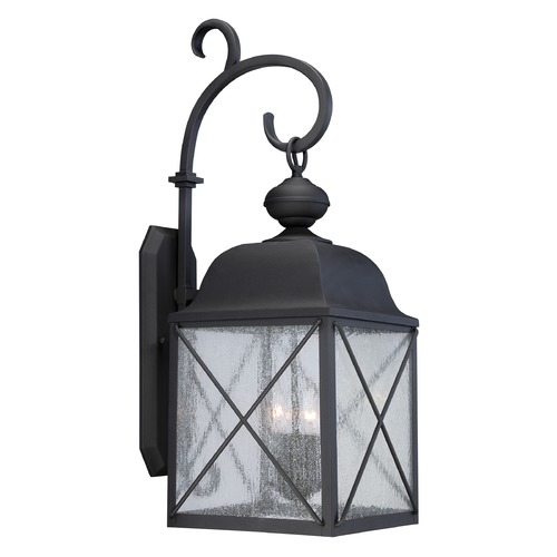 Wingate Textured Black Outdoor Wall Light by Nuvo Lighting