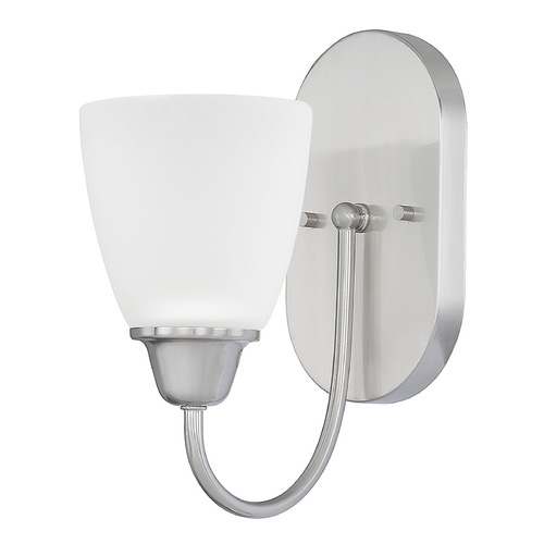 Trenton Wall Sconce in Brushed Nickel by HomePlace Lighting