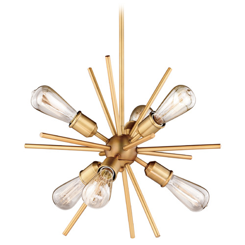 Vaxcel Lighting Estelle Natural Brass Pendant Light