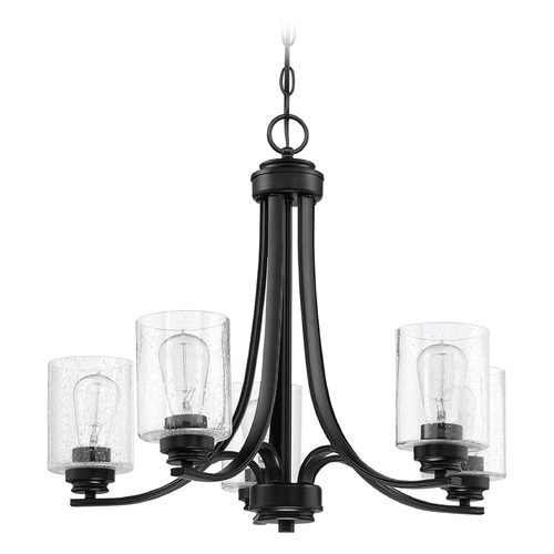 Bolden Flat Black Chandelier by Craftmade Lighting