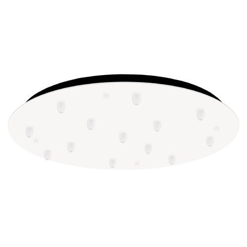 Multi-Port Canopy White Ceiling Adaptor by Kuzco Lighting