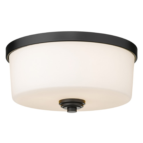 Z-Lite Arlington Matte Black Flush Mount by Z-Lite 220F3-MB