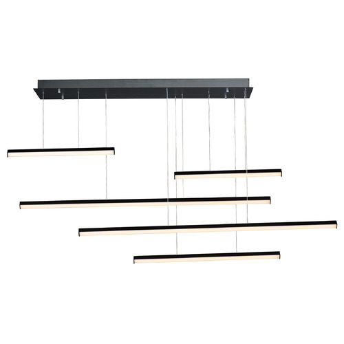 ET2 Lighting Hover 5-Light LED Pendant in Black by ET2 Lighting E21376-BK