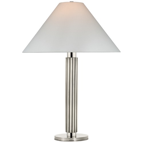Visual Comfort Signature Collection Marie Flanigan Durham Table Lamp in Polished Nickel by Visual Comfort Signature S3115PNL