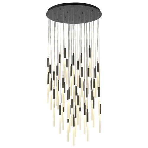 Main St. 51-Light Matte Black LED Multi-Light Pendant by Avenue Lighting