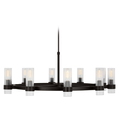 Visual Comfort Studio Collection Chapman & Myers Geneva Aged Iron Chandelier