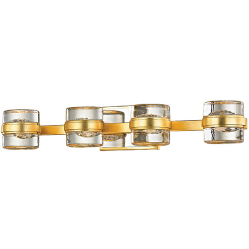 Troy Lighting Troy Lighting Splash Gold Leaf LED Bathroom Light B5684-GL