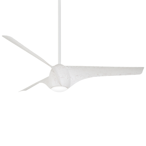 Airewave 65-Inch LED Ceiling Fan in Sterling Maple by Minka Aire