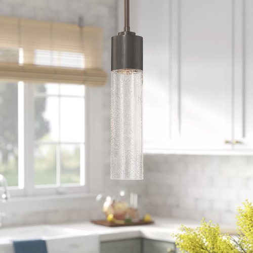 George Kovacs Lighting Light Rain Mini Pendant in Bronze by George Kovacs P971-647