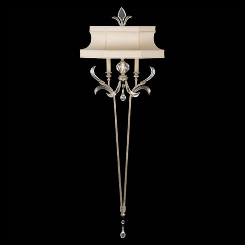Fine Art Lamps Fine Art Lamps Beveled Arcs Silver Leaf Sconce 706950ST