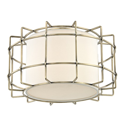 Hudson Valley Lighting Sovereign Aged Brass LED Flush Mount by Hudson Valley Lighting 1514-AGB