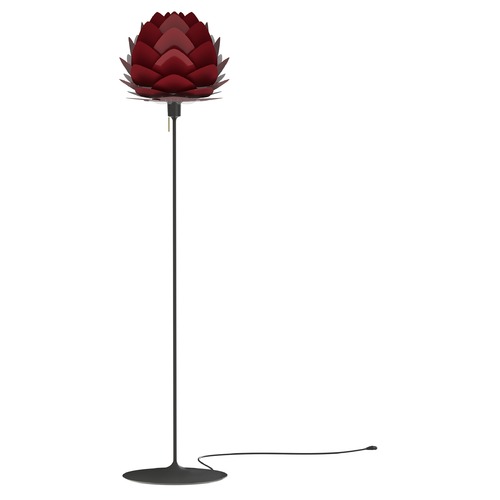 UMAGE UMAGE Black Floor Lamp with Ruby Metal Shade 2136_4038