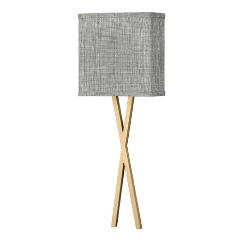 Axis LED Wall Sconce in Brass & Heathered Gray by Hinkley Lighting