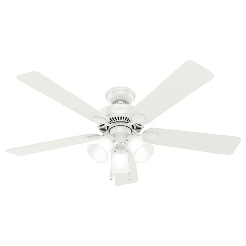 Hunter Fan Company 52-Inch Swanson Fan in Fresh White by Hunter Fan Company 50895